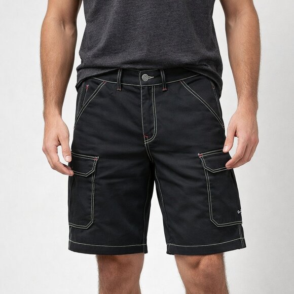 True Religion Other - Men's Black Cargo Shorts